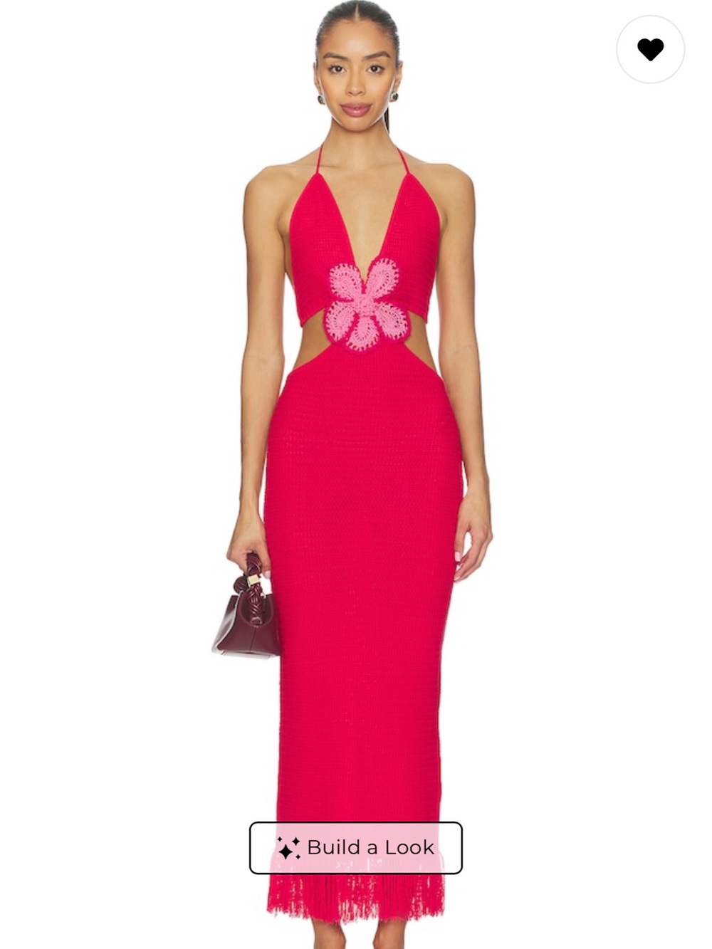 Capitanna Starla Dress pink knit floral halter